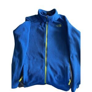 North face Boys XL Denali Jacket Blue/gray
